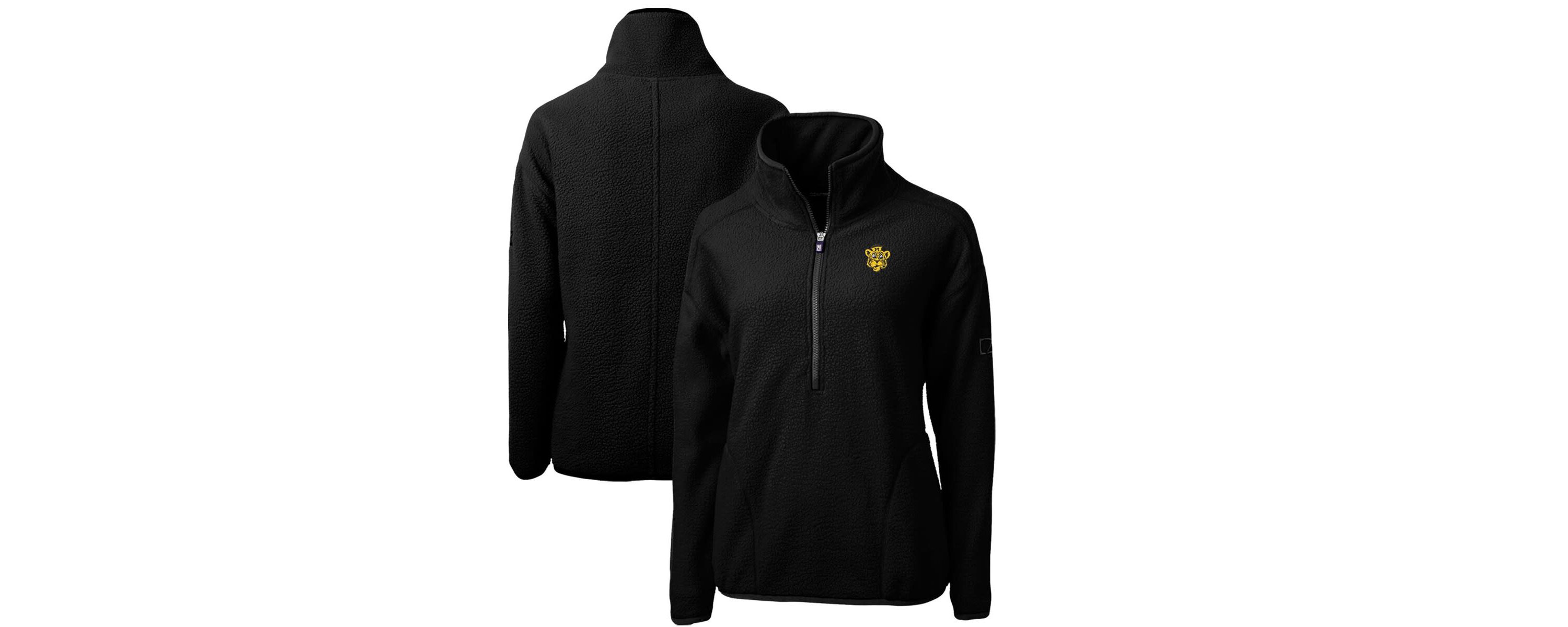 NCAA Missouri Tigers Cascade Eco Sherpa Fleece Half-Zip Pullover Jacket
