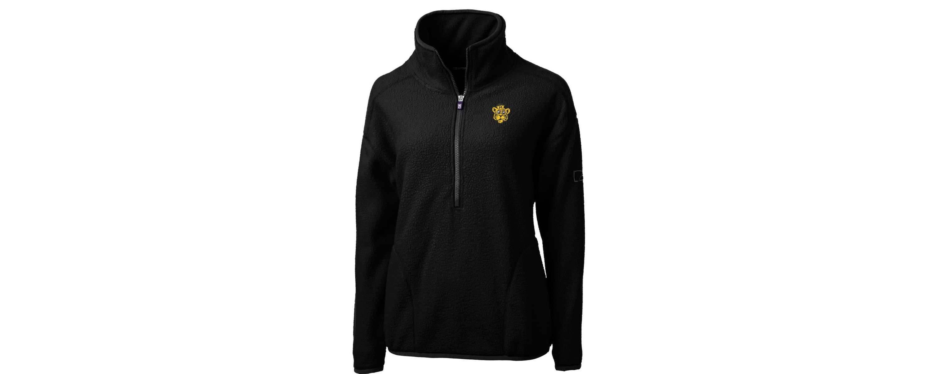 NCAA Missouri Tigers Cascade Eco Sherpa Fleece Half-Zip Pullover Jacket