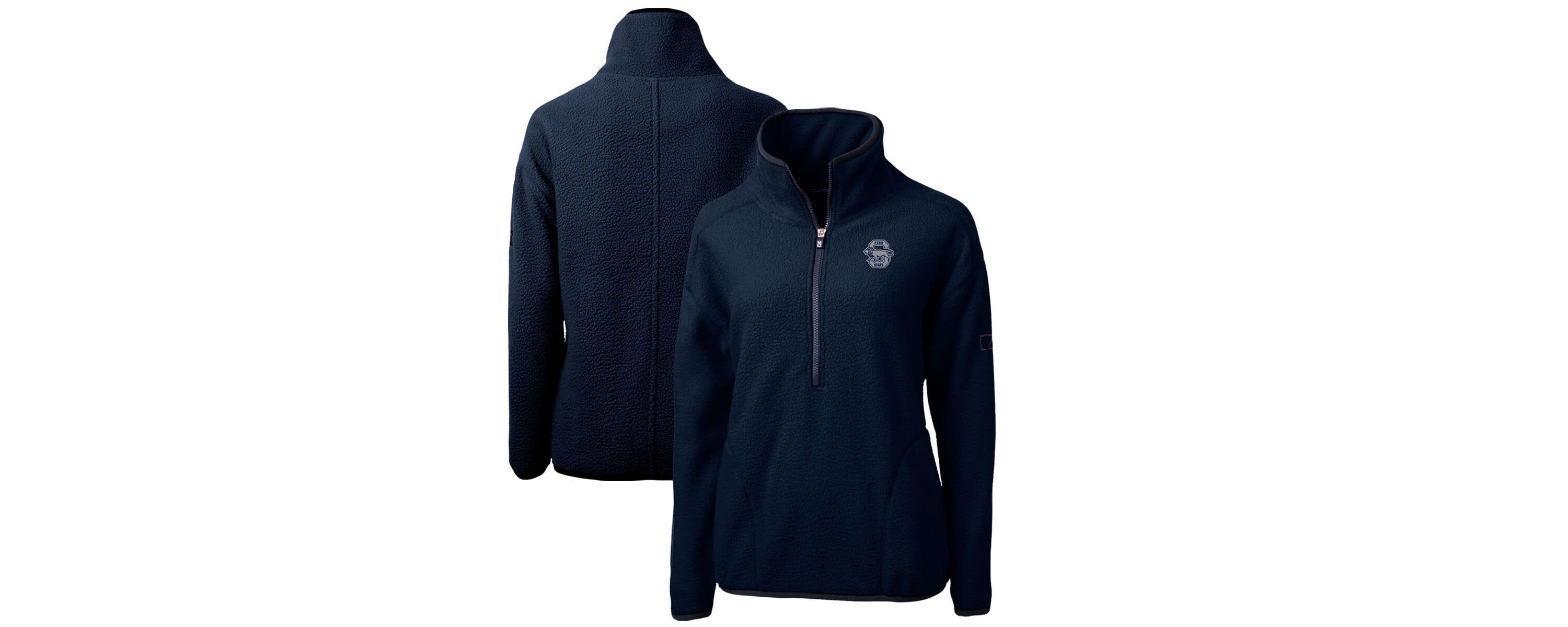 NCAA Penn State Nittany Lions Cascade Eco Sherpa Fleece Half-Zip Pullover Jacket