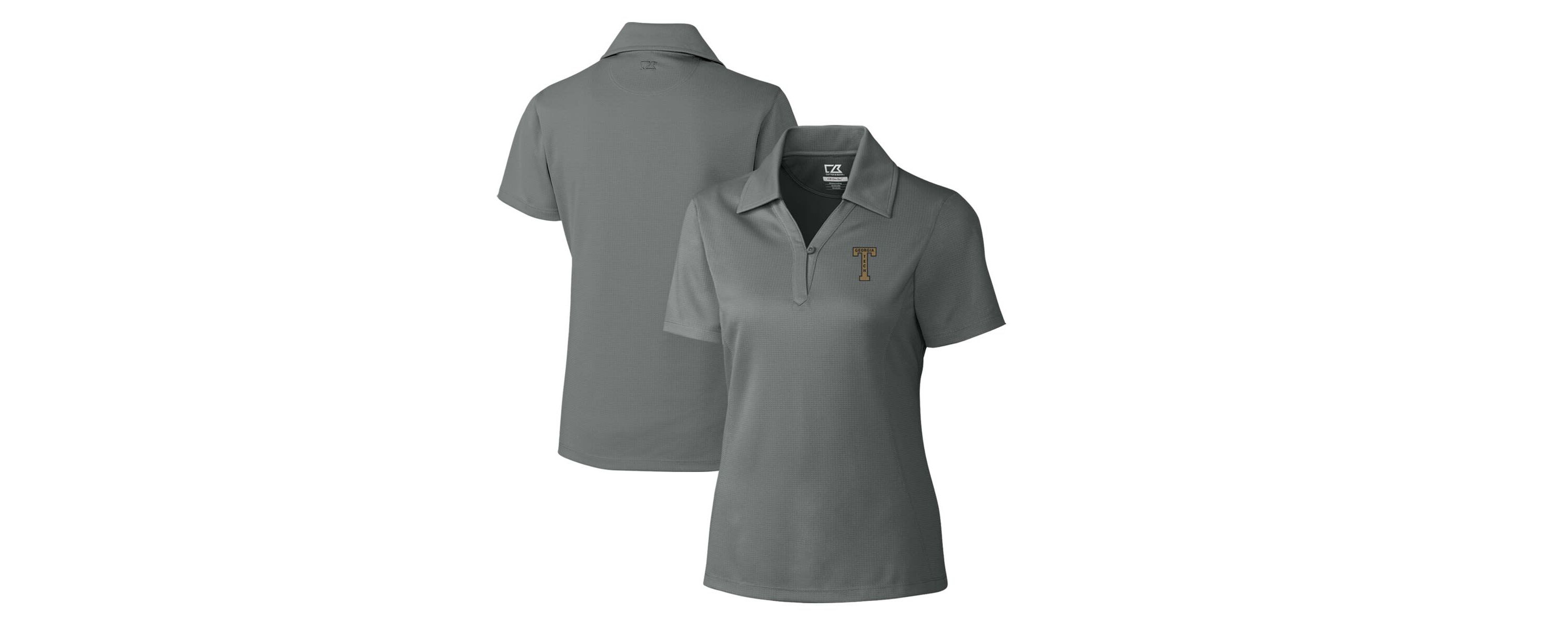 Georgia Tech Yellow Jackets NCAA Georgia Tech Jackets CB DryTec Genre Textured Solid Polo