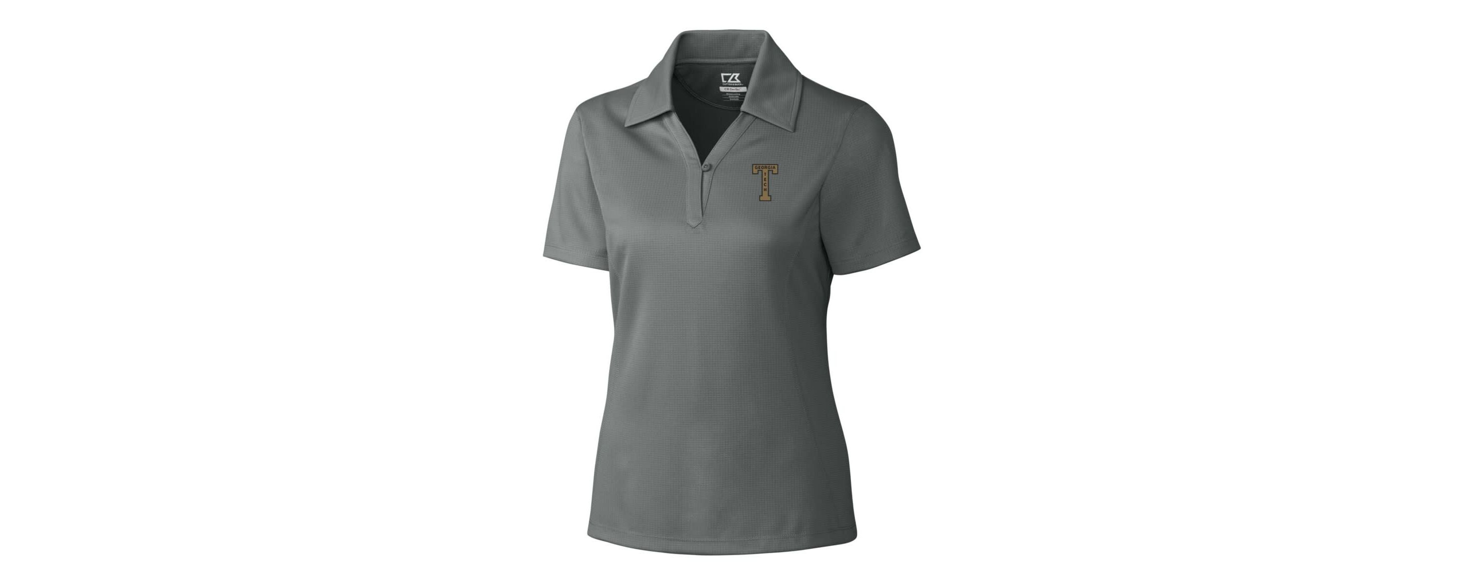 Georgia Tech Yellow Jackets NCAA Georgia Tech Jackets CB DryTec Genre Textured Solid Polo