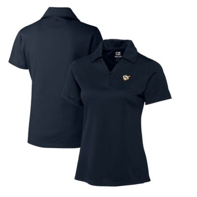 NCAA West Virginia Mountaineers CB DryTec Genre Textured Solid Polo