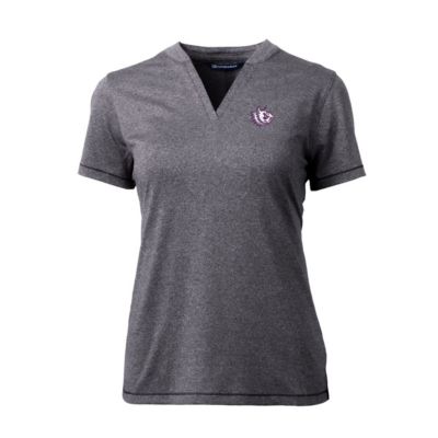 NCAA Heather TCU Horned Frogs Forge Stretch Blade V-Neck Top