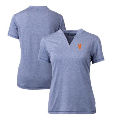 NCAA Heather Virginia Cavaliers Vintage Forge Stretch Blade V-Neck Top