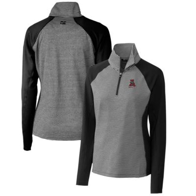 Alabama Crimson Tide NCAA Forge Tonal Stripe Stretch Half-Zip Pullover Top