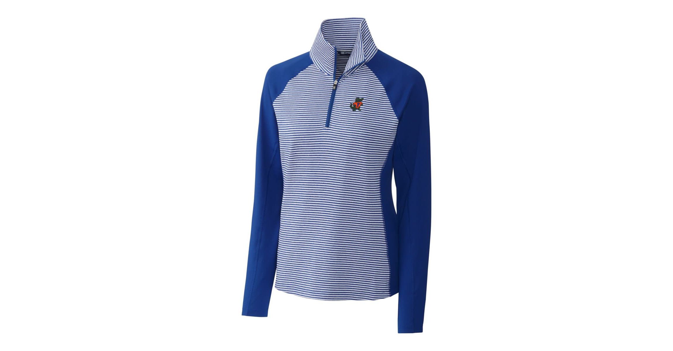 NCAA Florida Gators Forge Tonal Stripe Stretch Half-Zip Pullover Top