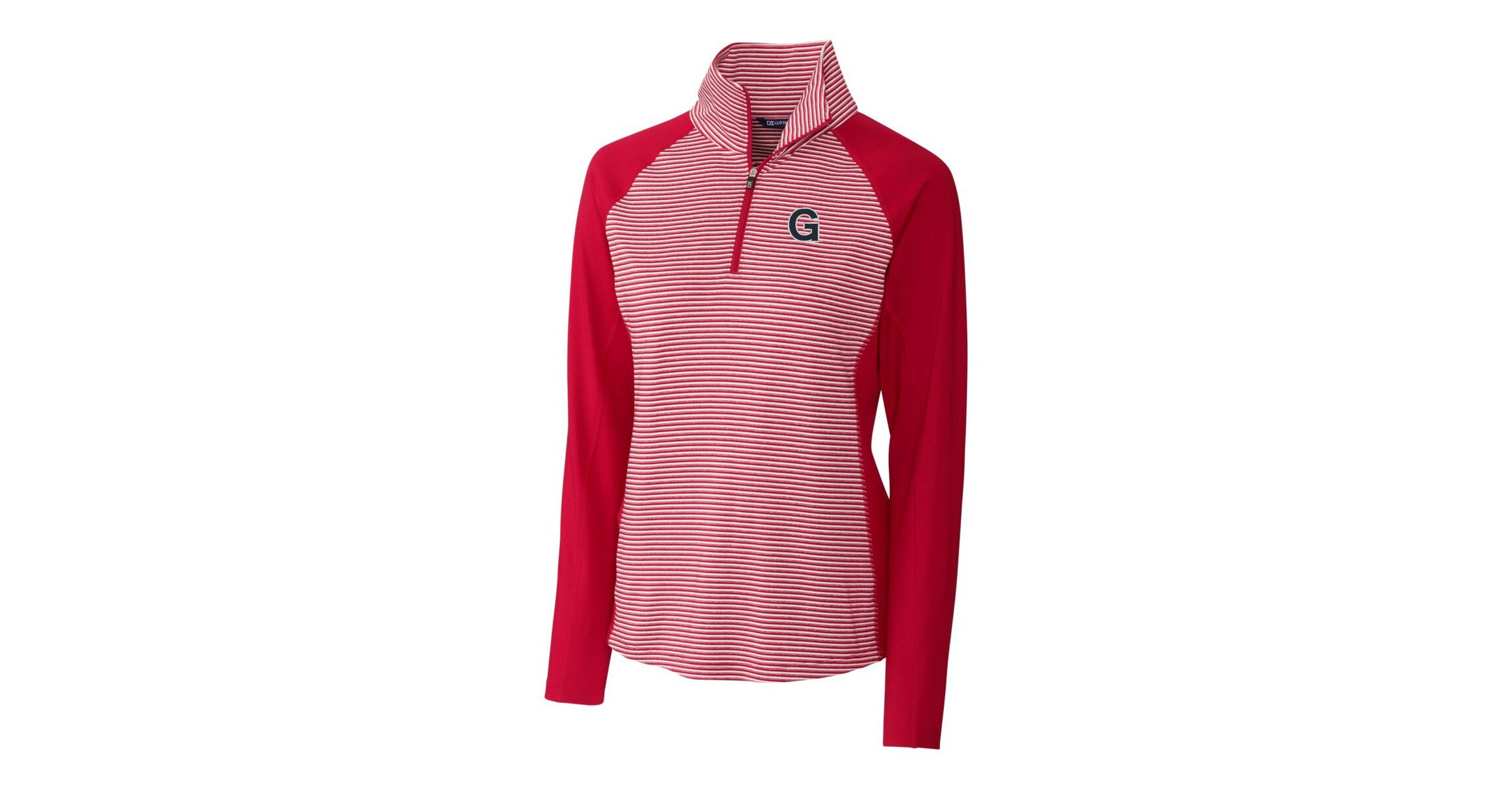Gonzaga University Bulldogs NCAA Gonzaga Bulldogs Forge Tonal Stripe Stretch Half-Zip Pullover Top
