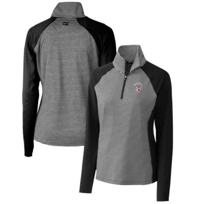 NCAA Mississippi State Bulldogs Forge Tonal Stripe Stretch Half-Zip Pullover Top