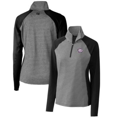NCAA TCU Horned Frogs Forge Tonal Stripe Stretch Half-Zip Pullover Top
