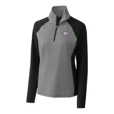 NCAA TCU Horned Frogs Forge Tonal Stripe Stretch Half-Zip Pullover Top