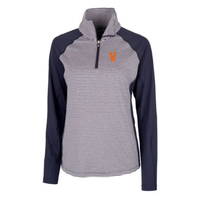 NCAA Virginia Cavaliers Vintage Forge Tonal Stripe Stretch Half-Zip Pullover Top