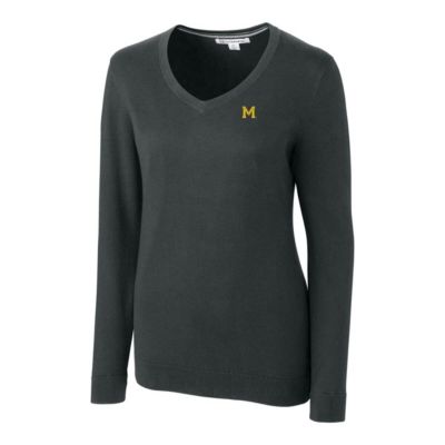 NCAA Michigan Wolverines Lakemont Tri-Blend V-Neck Pullover Sweater