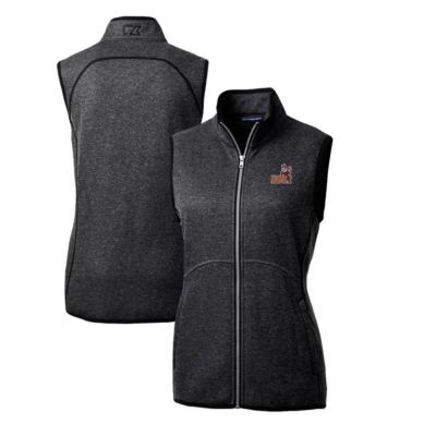 NCAA Heather Arizona State Sun Devils Mainsail Basic Sweater-Knit Full-Zip Vest