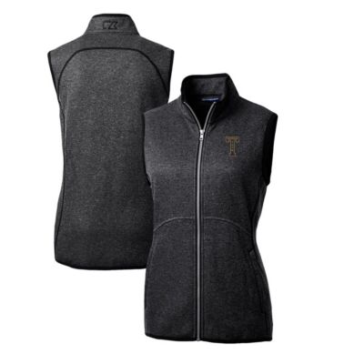 Georgia Tech Yellow Jackets NCAA Heather Mainsail Basic Sweater-Knit Full-Zip Vest