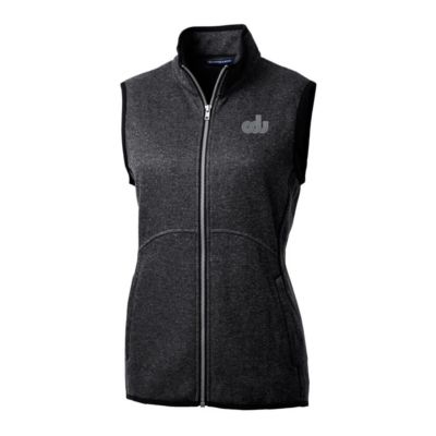 NCAA Heather Old Dominion Monarchs Mainsail Basic Sweater-Knit Full-Zip Vest