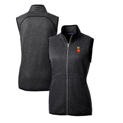 NCAA Heather UCF Knights Mainsail Basic Sweater-Knit Full-Zip Vest