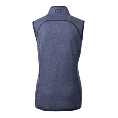 NCAA Heather Virginia Cavaliers Vintage Mainsail Basic Sweater-Knit Full-Zip Vest