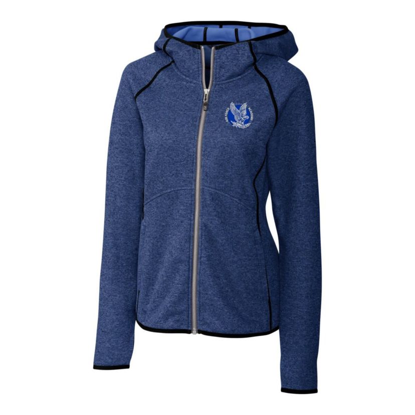 NCAA Heather Air Force Falcons Mainsail Sweater-Knit Full-Zip Hoodie