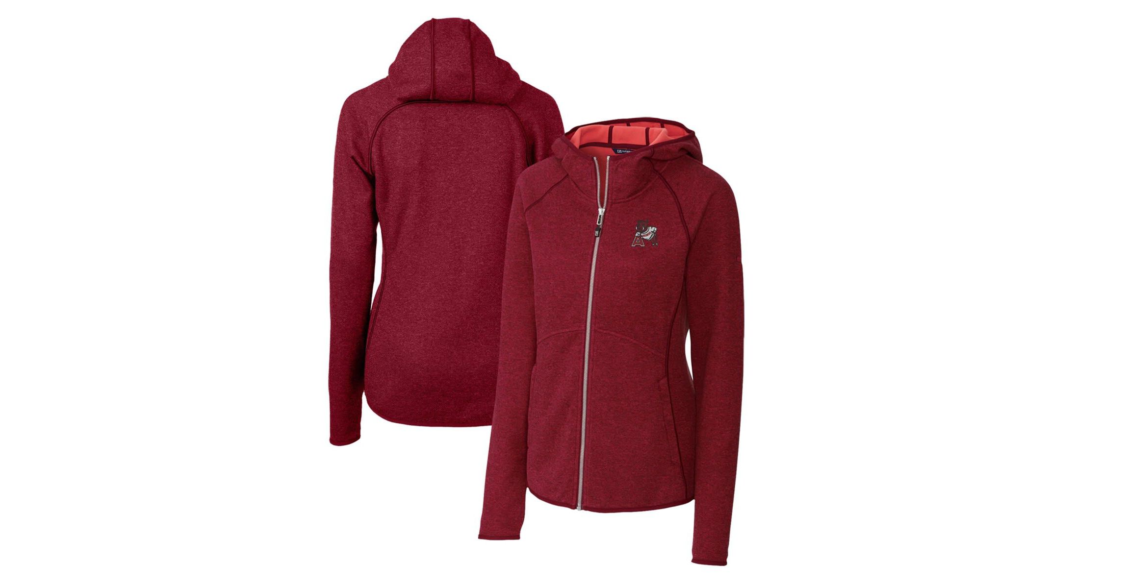 NCAA Arkansas Razorbacks Mainsail Sweater-Knit Full-Zip Hoodie