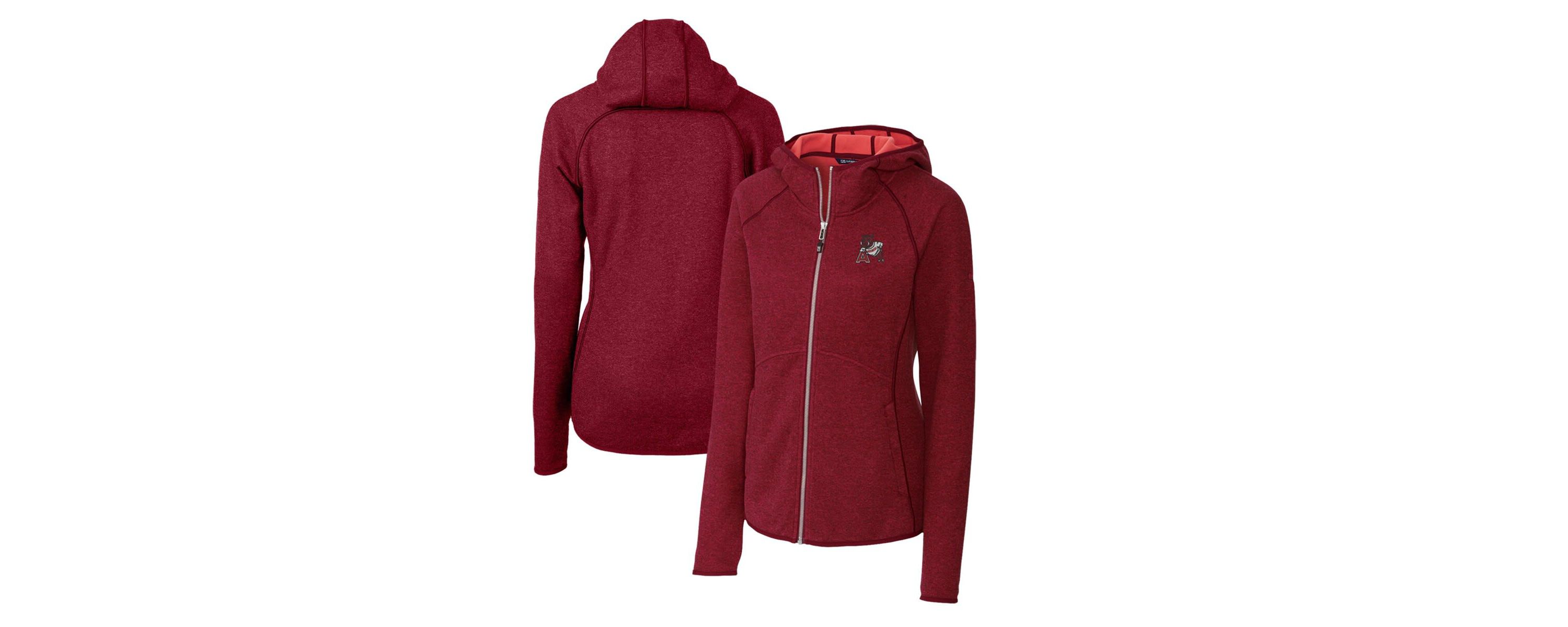 NCAA Arkansas Razorbacks Mainsail Sweater-Knit Full-Zip Hoodie