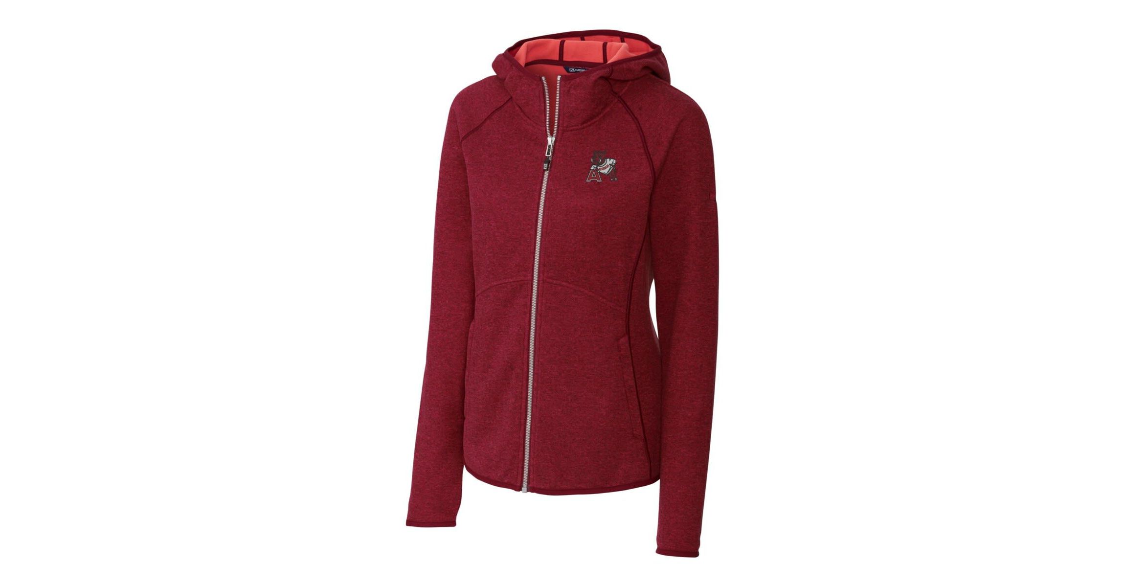 NCAA Arkansas Razorbacks Mainsail Sweater-Knit Full-Zip Hoodie