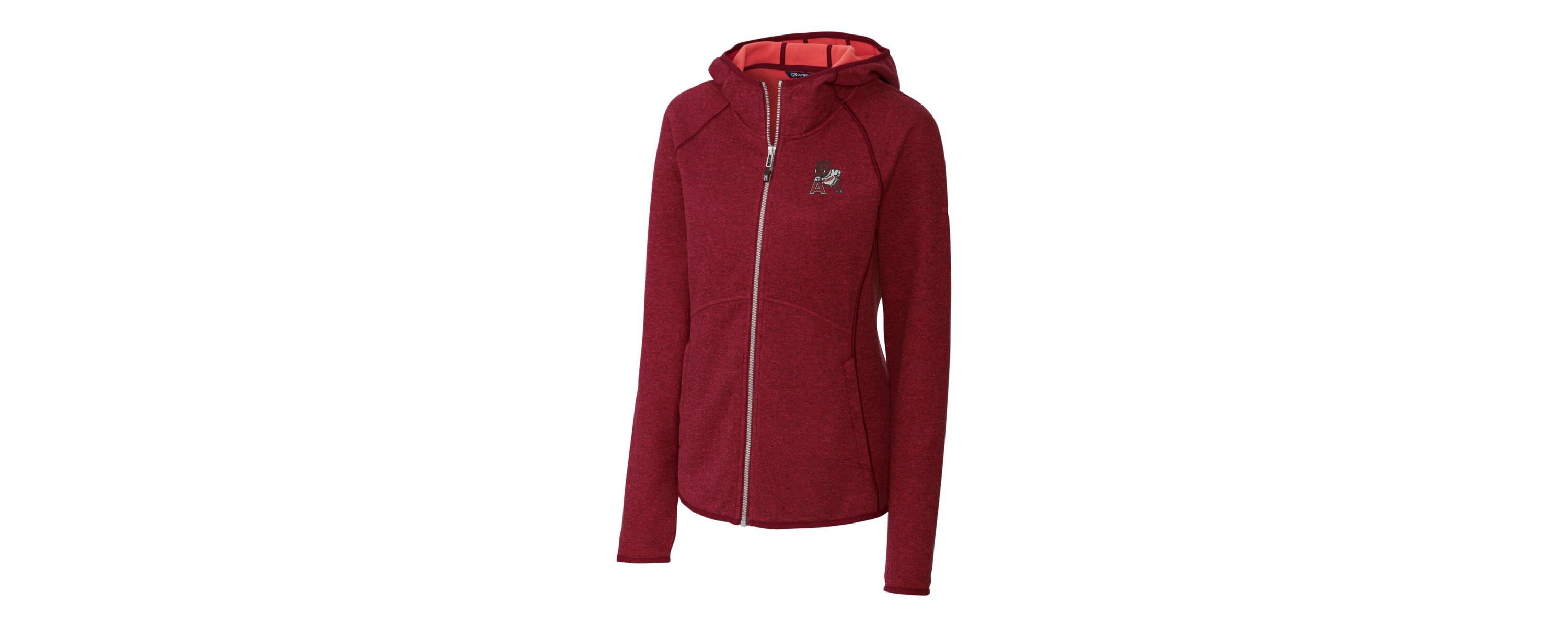 NCAA Arkansas Razorbacks Mainsail Sweater-Knit Full-Zip Hoodie