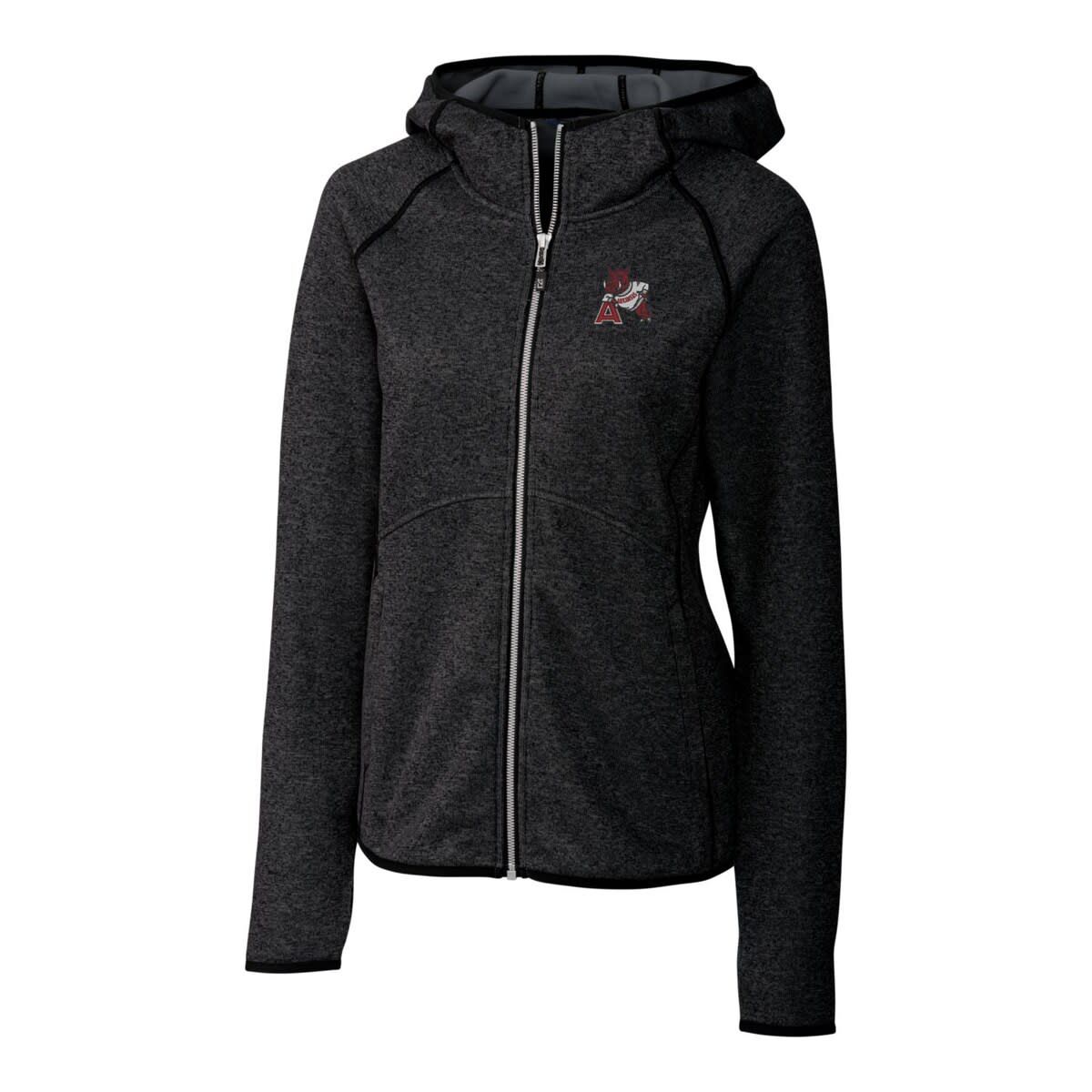 NCAA Heather Arkansas Razorbacks Mainsail Sweater-Knit Full-Zip Hoodie