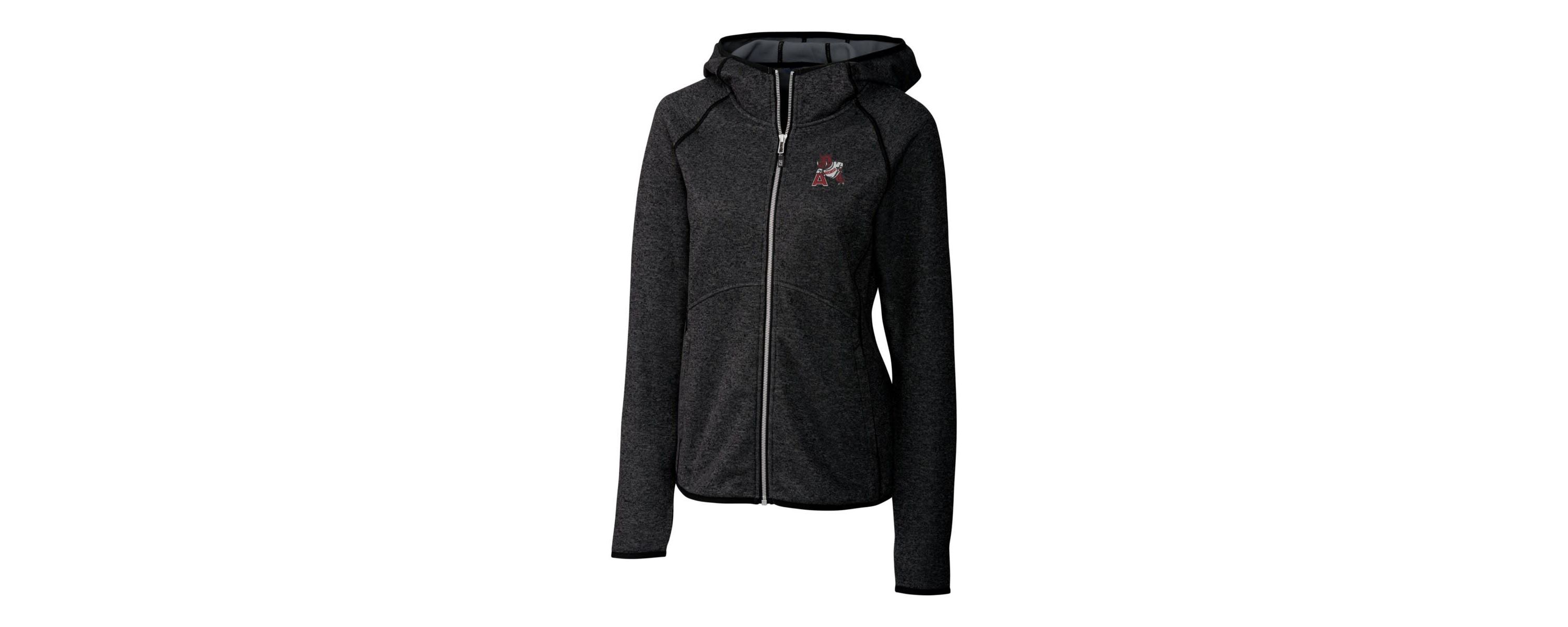 NCAA Heather Arkansas Razorbacks Mainsail Sweater-Knit Full-Zip Hoodie