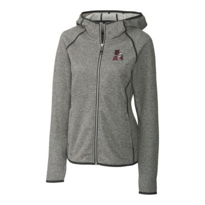 NCAA Heather Arkansas Razorbacks Mainsail Sweater-Knit Full-Zip Hoodie