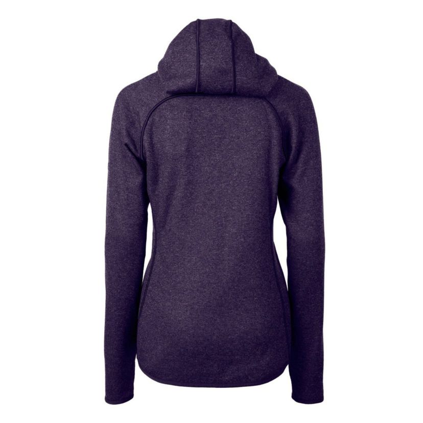 East Carolina Pirates NCAA Heather ECU Pirates Mainsail Sweater-Knit Full-Zip Hoodie