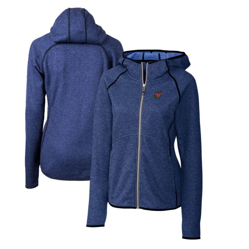 NCAA Heather Florida Gators Mainsail Sweater-Knit Full-Zip Hoodie