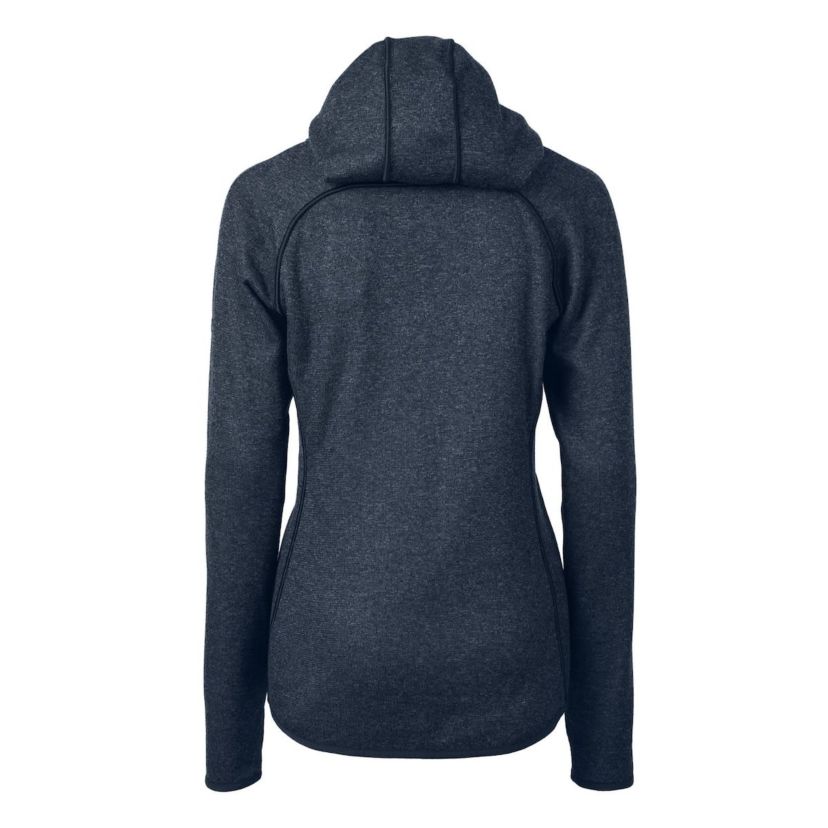 NCAA Heather Georgetown Hoyas Mainsail Sweater-Knit Full-Zip Hoodie