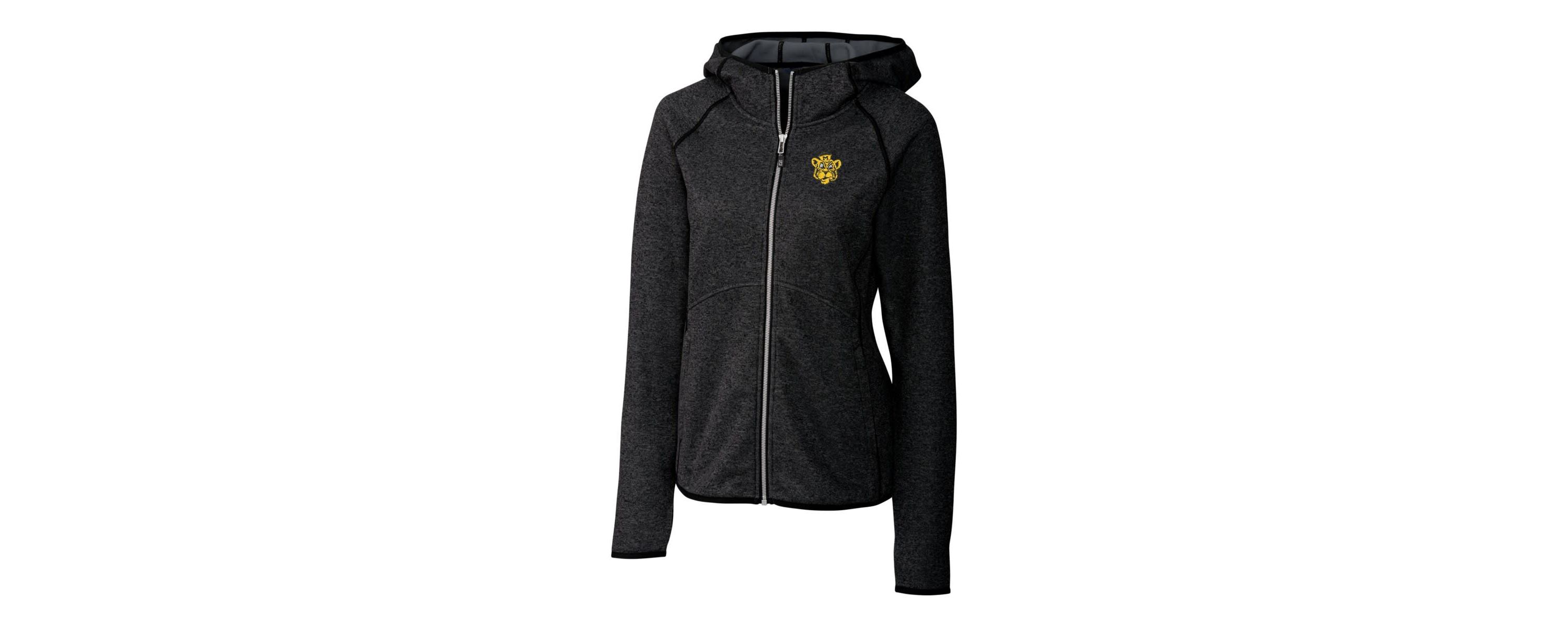 NCAA Heather Missouri Tigers Mainsail Sweater-Knit Full-Zip Hoodie