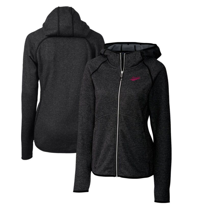 NCAA Heather New Mexico State Aggies Mainsail Sweater-Knit Full-Zip Hoodie
