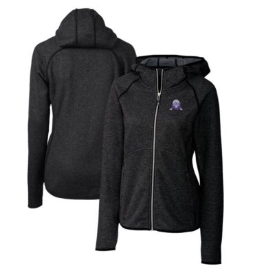 NCAA Heather Northwestern Wildcats Mainsail Sweater-Knit Full-Zip Hoodie