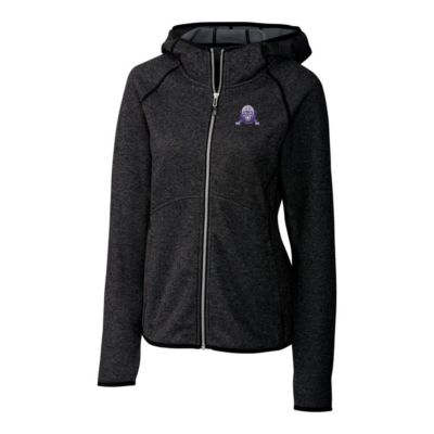 NCAA Heather Northwestern Wildcats Mainsail Sweater-Knit Full-Zip Hoodie