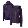 NCAA Heather Northwestern Wildcats Mainsail Sweater-Knit Full-Zip Hoodie