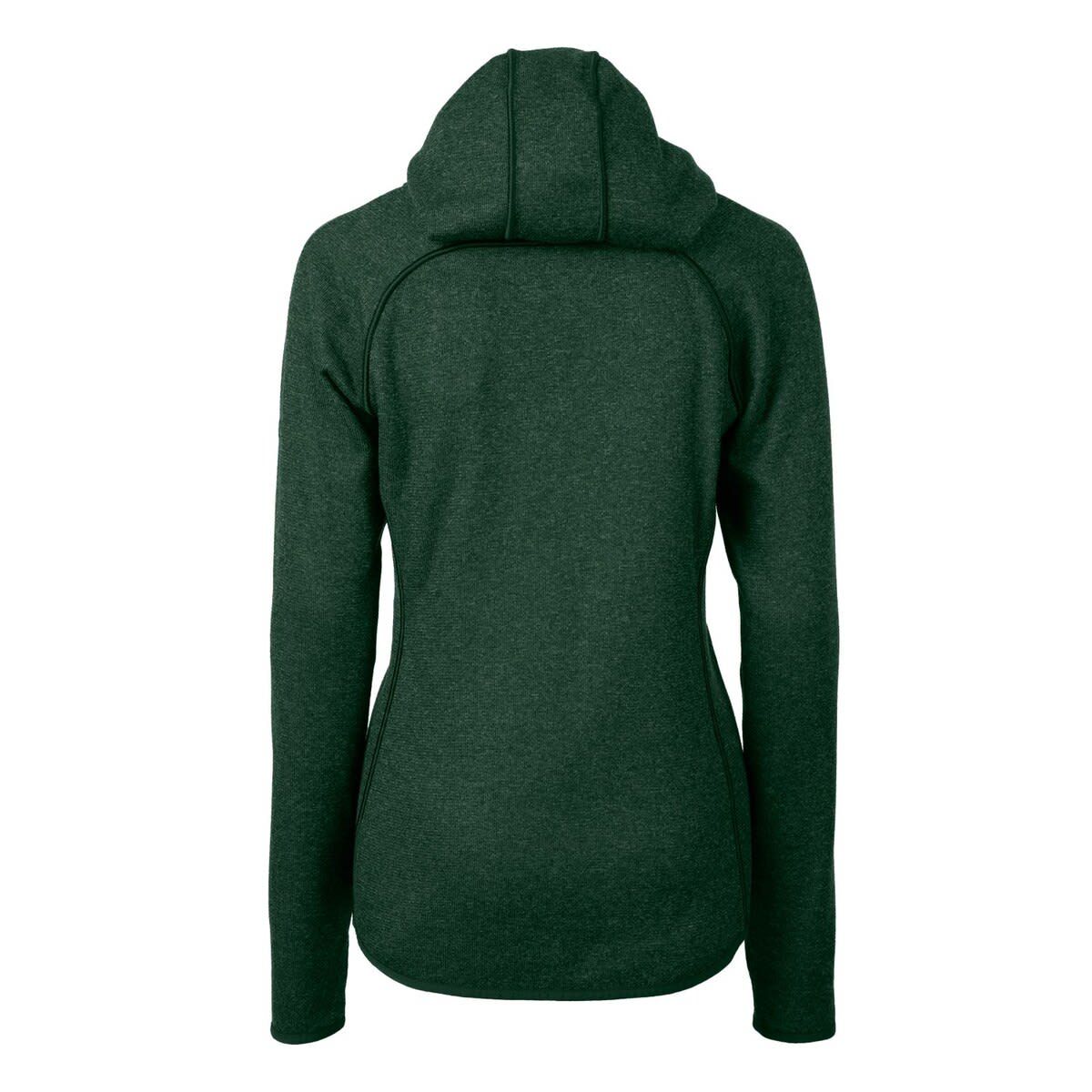 Tulane Green Wave NCAA Heather Tulane Wave Mainsail Sweater-Knit Full-Zip Hoodie