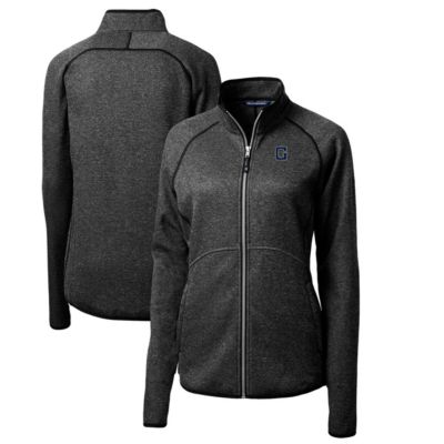 NCAA Heather Georgetown Hoyas Mainsail Sweater-Knit Full-Zip Jacket