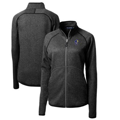 NCAA Heather Kansas Jayhawks Mainsail Sweater-Knit Full-Zip Jacket