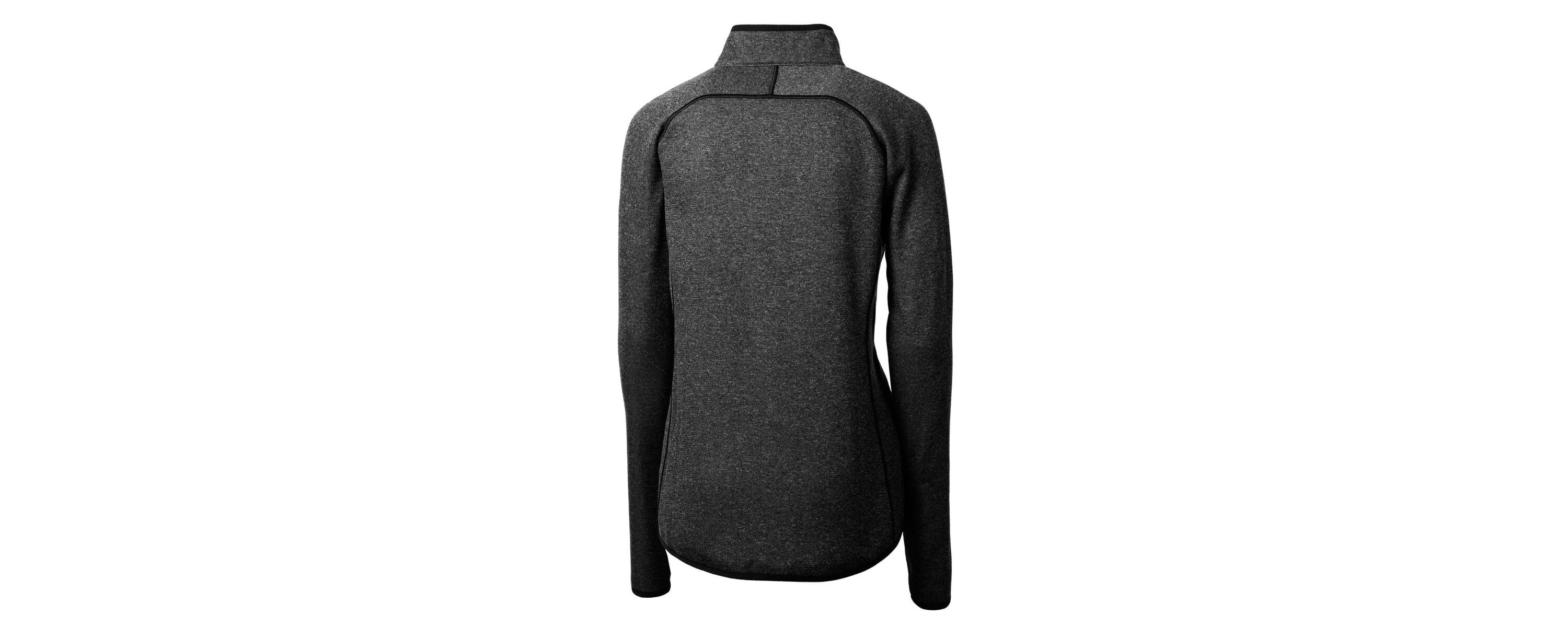 NCAA Heather Kansas Jayhawks Mainsail Sweater-Knit Full-Zip Jacket
