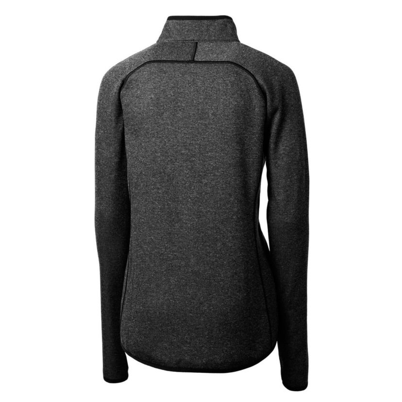 NCAA Heather Kansas Jayhawks Mainsail Sweater-Knit Full-Zip Jacket