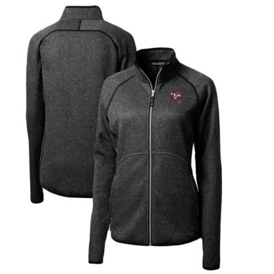 NCAA Heather Louisville Cardinals Mainsail Sweater-Knit Full-Zip Jacket