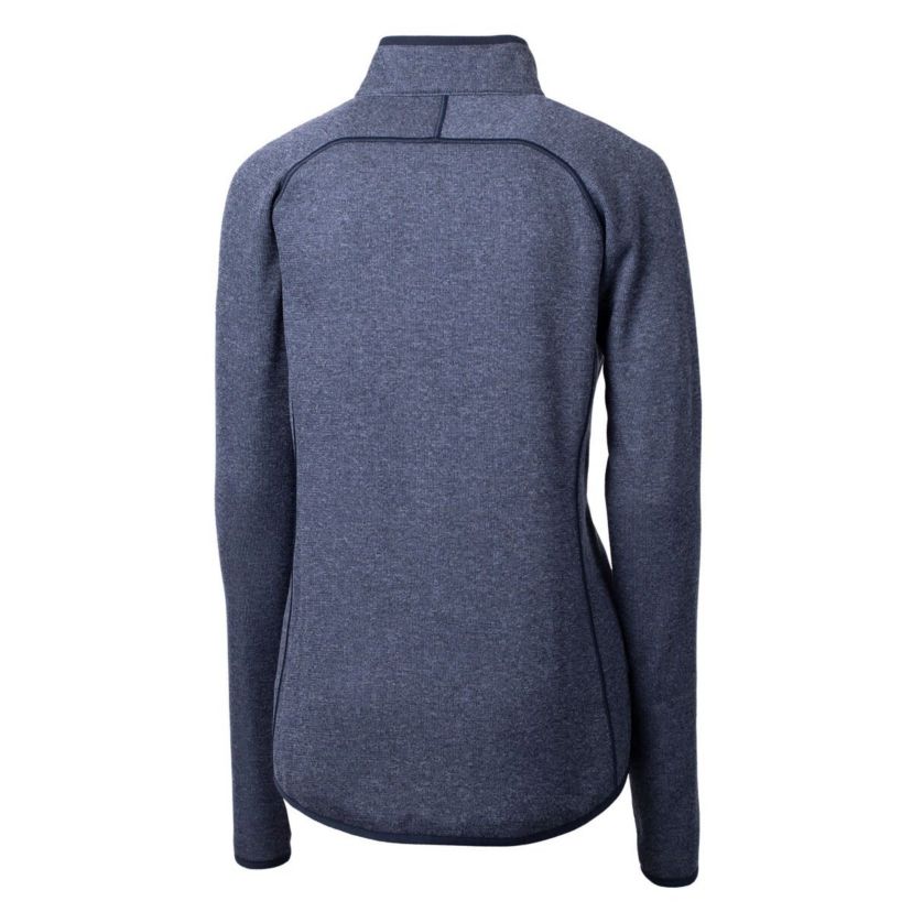 NCAA Heather Michigan Wolverines Mainsail Sweater-Knit Full-Zip Jacket