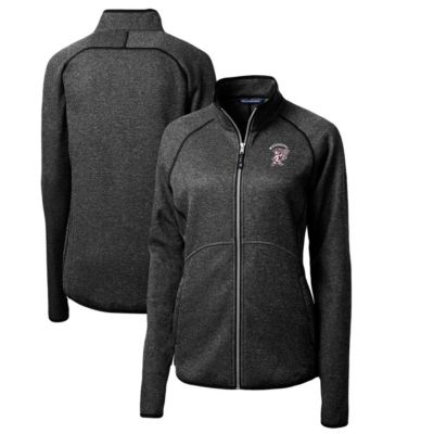NCAA Heather Mississippi State Bulldogs Mainsail Sweater-Knit Full-Zip Jacket