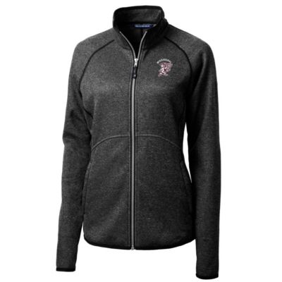 NCAA Heather Mississippi State Bulldogs Mainsail Sweater-Knit Full-Zip Jacket