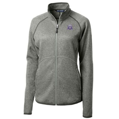 NCAA Heather Northwestern Wildcats Mainsail Sweater-Knit Full-Zip Jacket