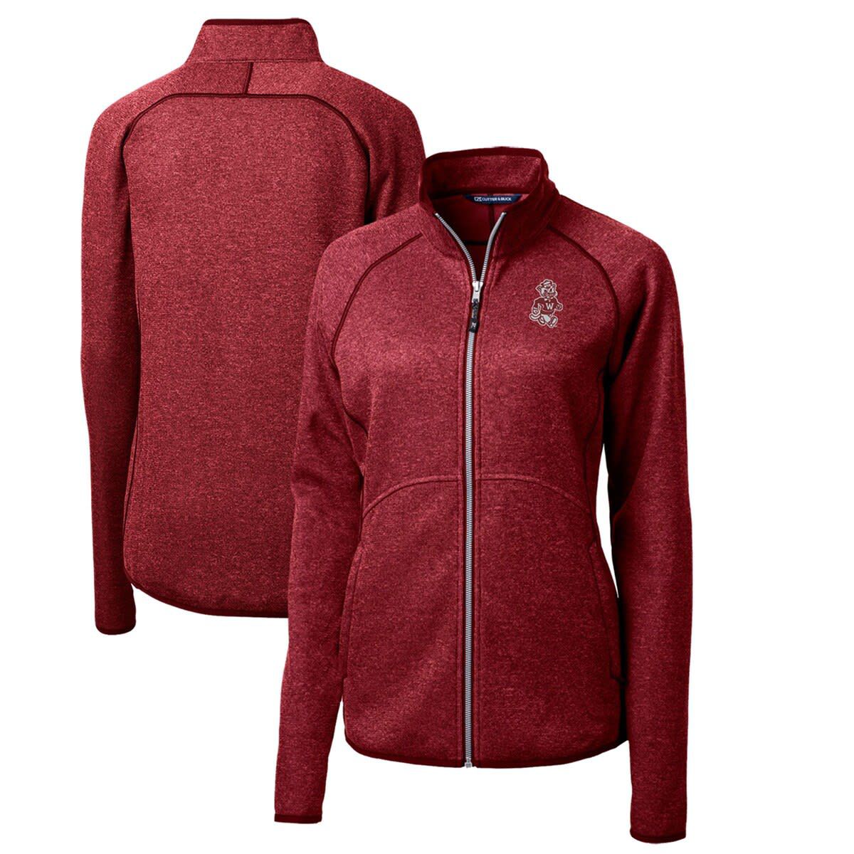 NCAA Washington State Cougars Mainsail Sweater-Knit Full-Zip Jacket