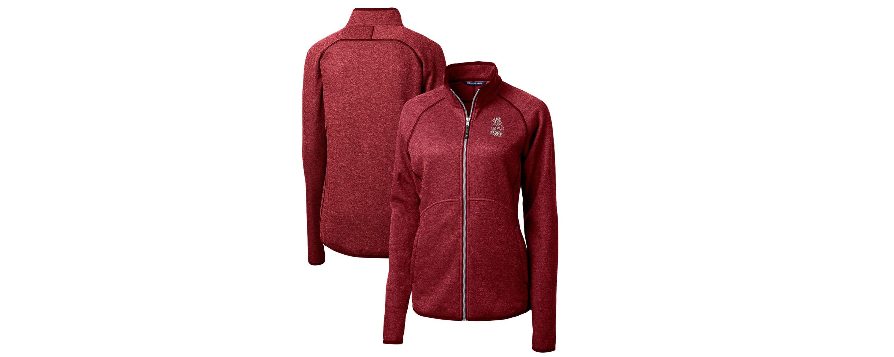 NCAA Washington State Cougars Mainsail Sweater-Knit Full-Zip Jacket