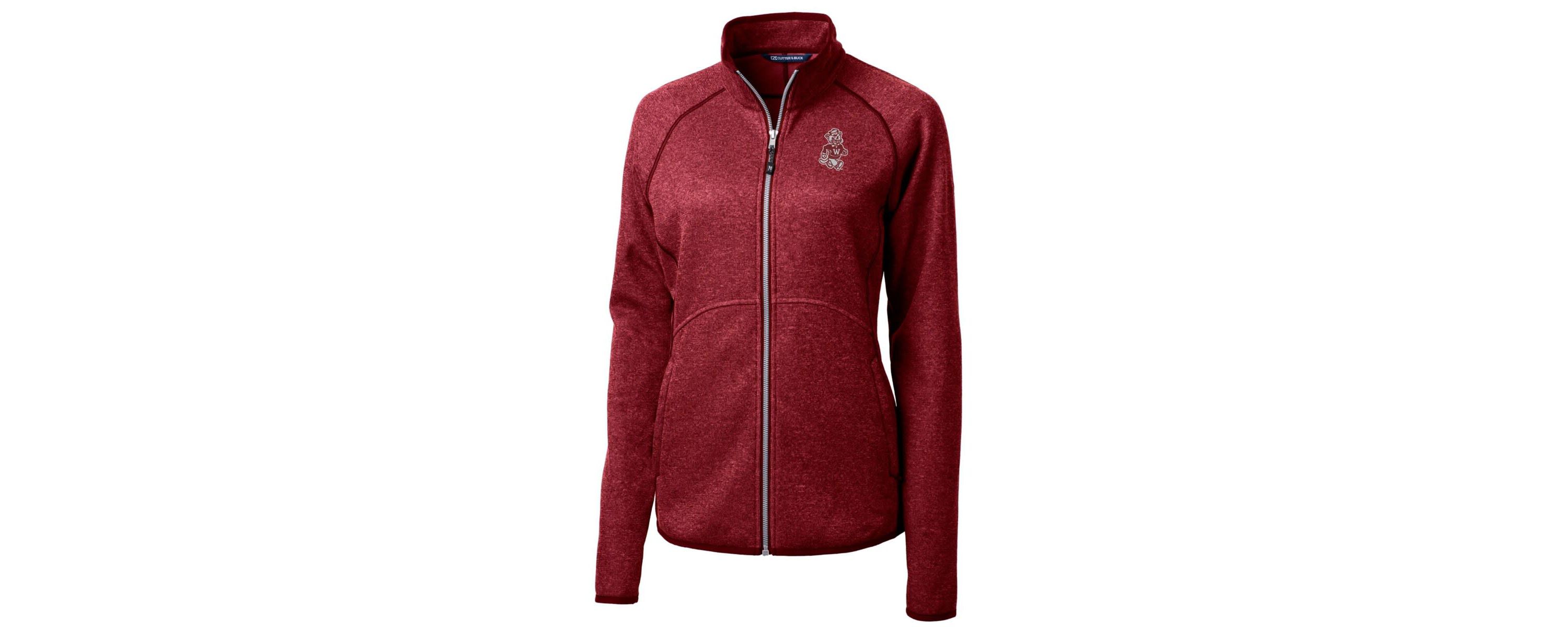 NCAA Washington State Cougars Mainsail Sweater-Knit Full-Zip Jacket